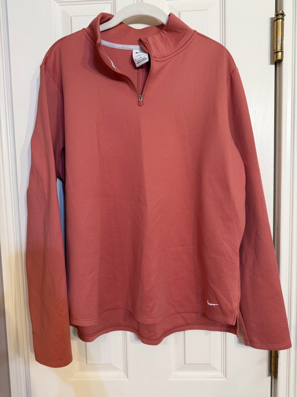 Nike Women’s Therma-Fit Quarter-Zip Sweatshirt - Dusty Rose